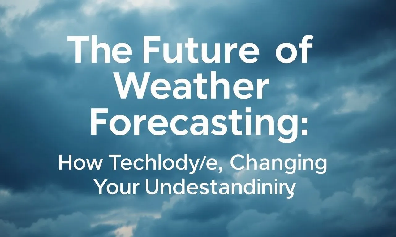 Die Zukunft der Wettervorhersage: Wie Technologie unser Verständnis verändert The Future of Weather Forecasting: How Technology is Changing Our Understanding