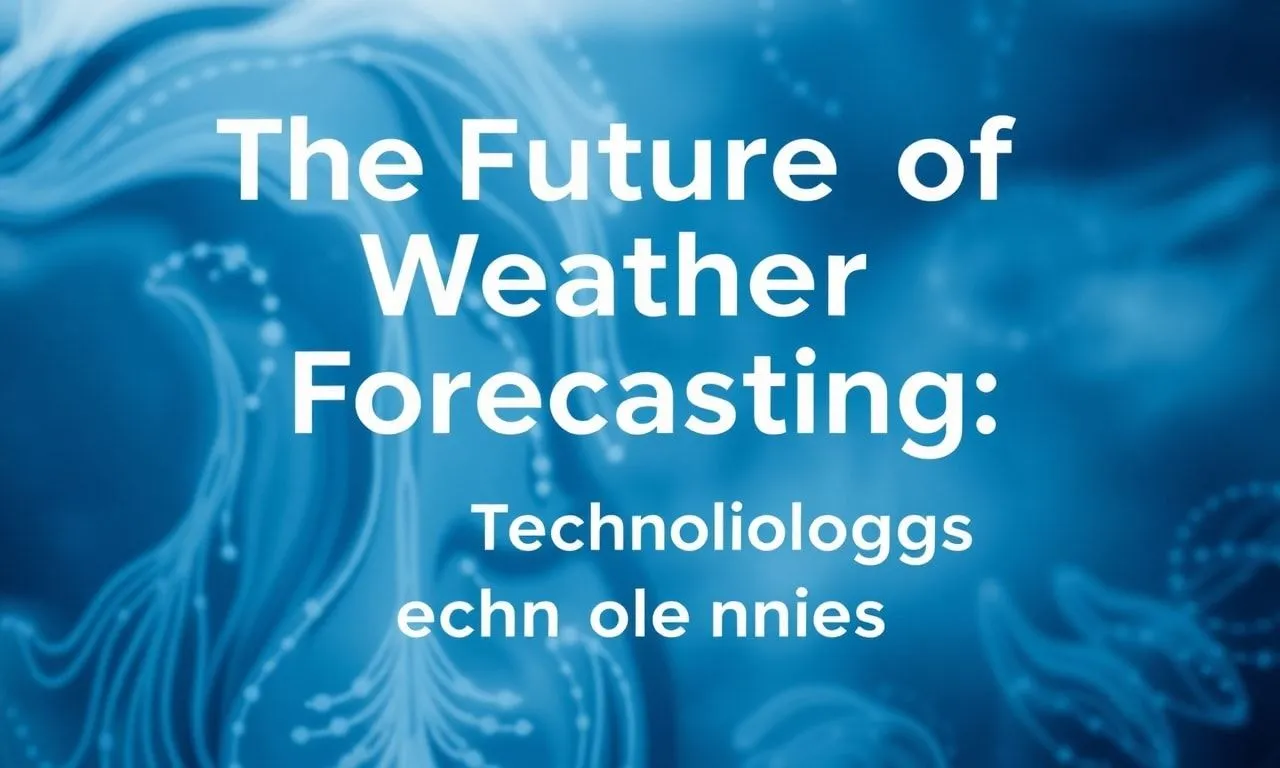 Die Zukunft der Wettervorhersage: Warum wir bessere Technologien brauchen The Future of Weather Forecasting: Why We Need Better Technologies
