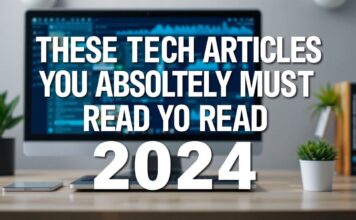 Diese Tech-Artikel sollten Sie 2024 unbedingt lesen These tech articles you absolutely must read in 2024