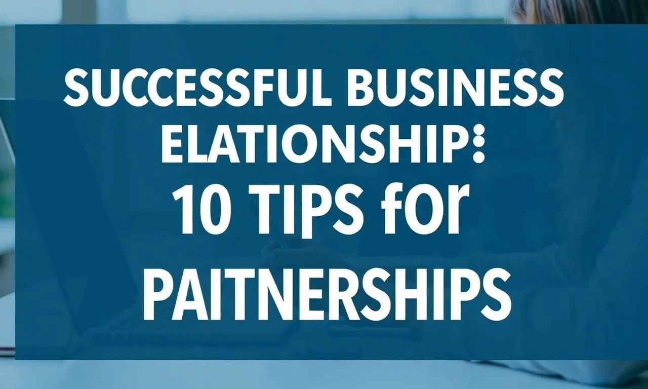 Erfolgreiche Geschäftsbeziehungen: 10 Tipps für Technologie-Partnerschaften Successful Business Relationships: 10 Tips for Technology Partnerships