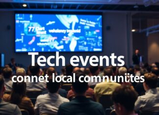 So verbinden Technik-Events Gemeinschaften lokal Tech events connect local communities.