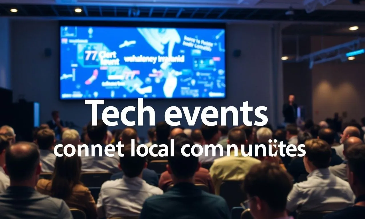 So verbinden Technik-Events Gemeinschaften lokal Tech events connect local communities.