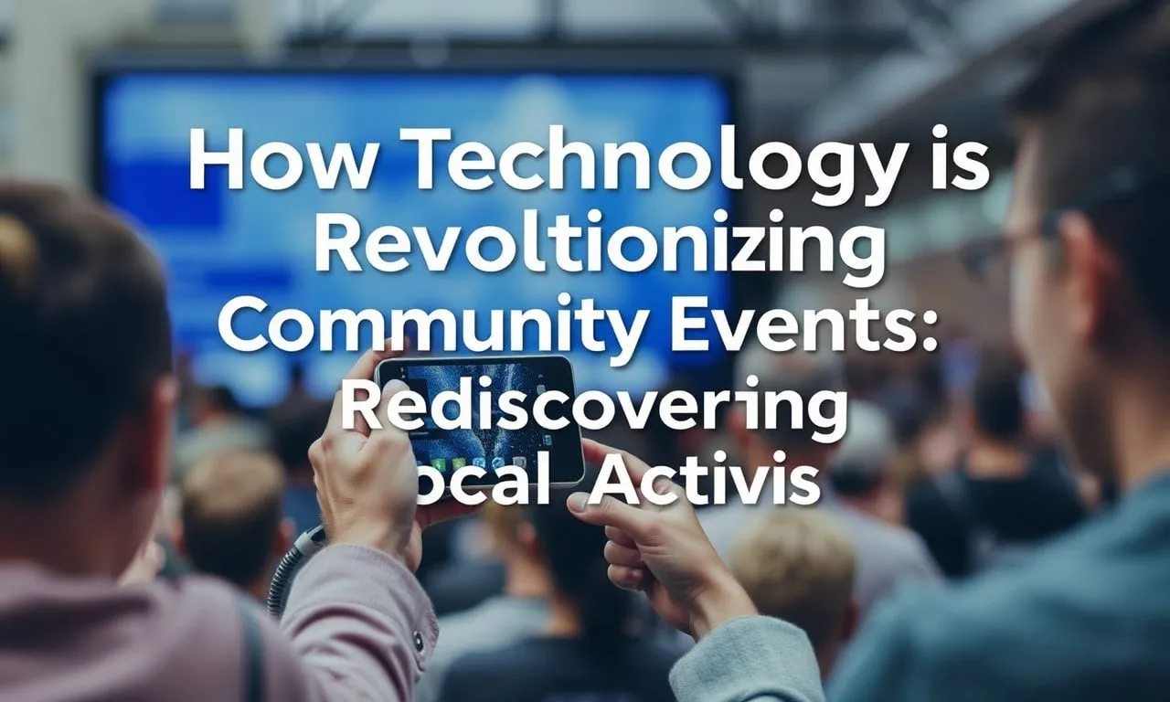 Wie Technologie Gemeinschaftsveranstaltungen revolutioniert: Lokale Aktivitäten neu entdeckt How Technology is Revolutionizing Community Events: Rediscovering Local Activities
